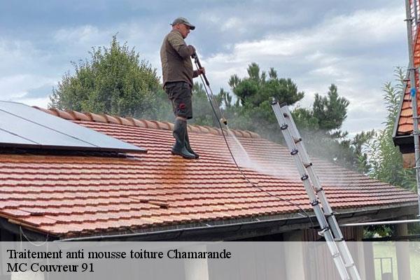 Traitement anti mousse toiture  chamarande-91730 MC Couvreur 91