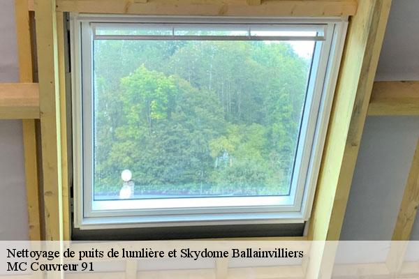 Nettoyage de puits de lumlière et Skydome  ballainvilliers-91160 MC Couvreur 91